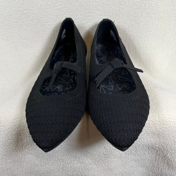 NWOT Skechers Memory Foam Flats Black Point Toe Flat Shoes Size 8.5 - Picture 9 of 9
